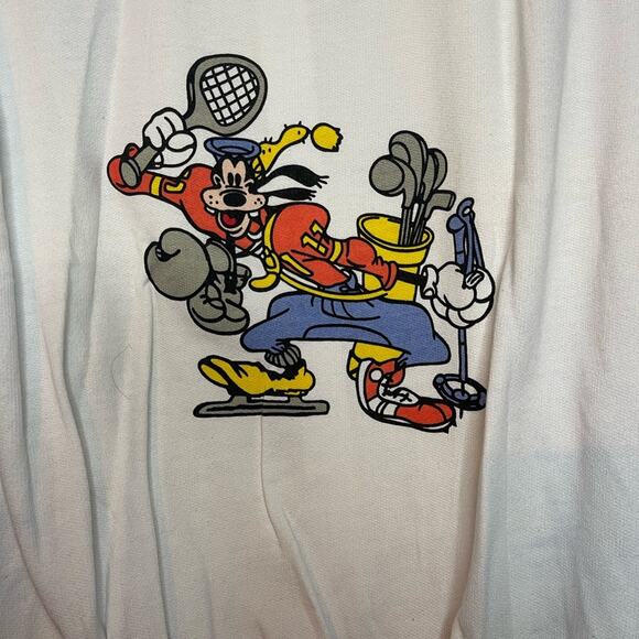 Disney Fashions Goofy Sports Color Block Yellow Blue Zip Up Jacket Size Large - Picture 6 of 7